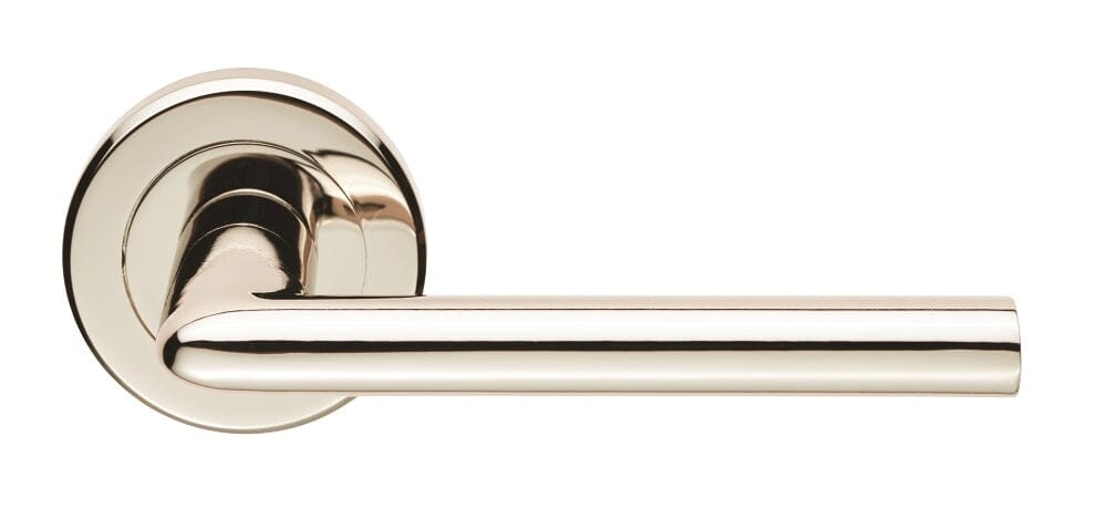 Serozzetta Dieci Lever on Rose (Latch & Hinges Included) Lever On Rose Serozzetta Polished Nickel