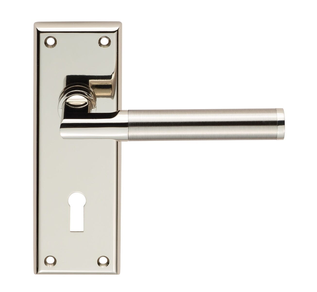 Serozzetta Sessanta Lever on Lock Backplate (Latch & Hinges Included) Lever On Backplate Serozzetta Polished Nickel / Satin Nickel