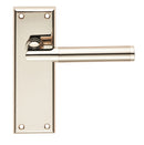 Serozzetta Sessanta Lever on Latch Backplate (Latch & Hinges Included) Lever On Backplate Serozzetta Polished Nickel / Satin Nickel