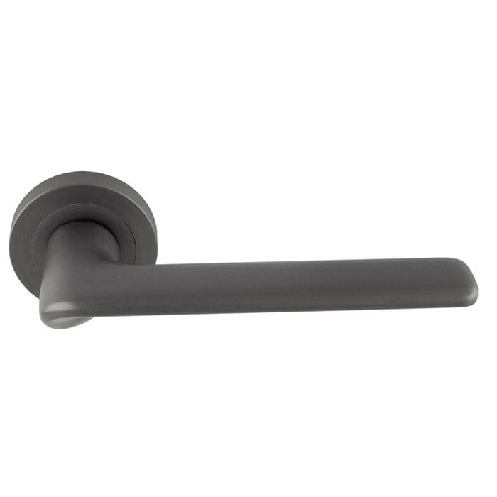 Manital Vortex Lever on Rose Anthracite (Latch & Hinges Included)