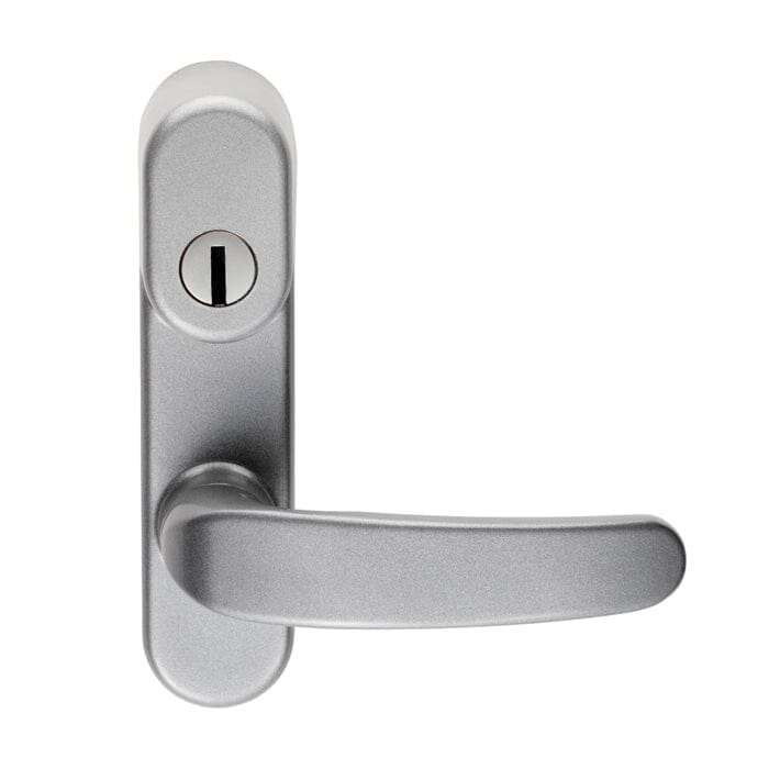 Narrow Style External Locking Attachment Modular Exit Eurospec Silver