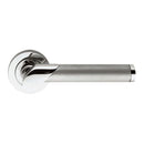Serozzetta Irwin Lever On Rose (Latch & Hinges Included) Lever On Rose Serozzetta Polished / Satin Chrome Dual Finish