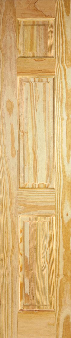 Clear Pine 3 Panel Unfinished Internal Door