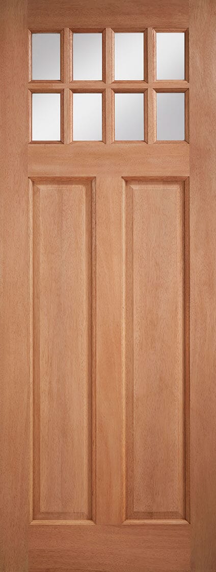 Hardwood Chigwell Clear Glazed Unfinished External Door