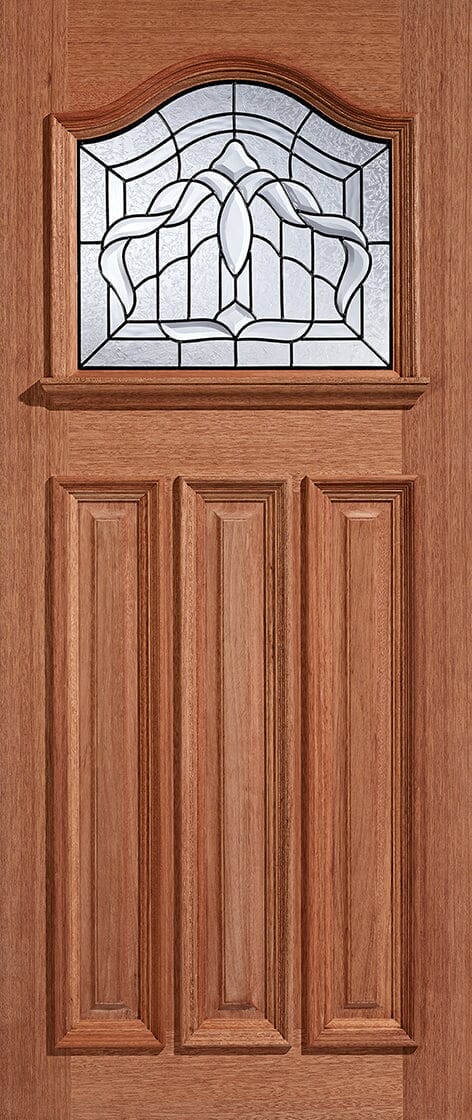 Hardwood Estate Crown Glazed 1 Light Unfinished External Door