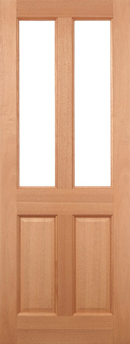 Hardwood Malton 2 Light Unglazed Dowelled Unfinished External Door
