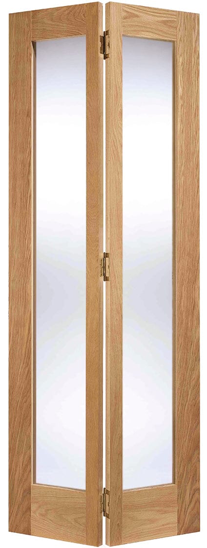 Oak Pattern 10 Glazed 2 Light Bifold Internal Bifold Door