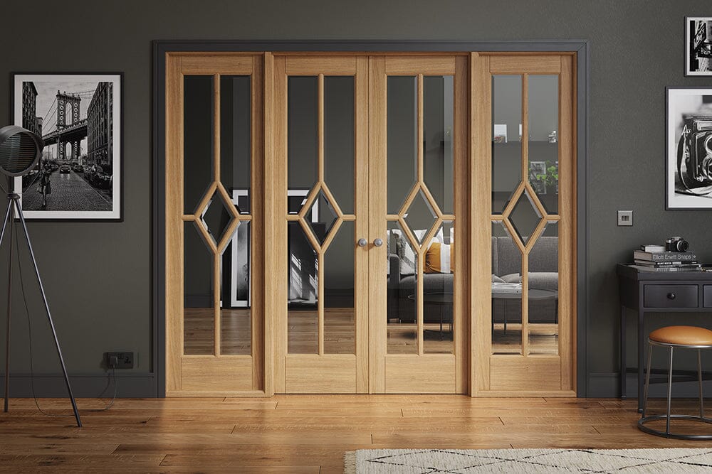 Room Divider Reims Oak W8 Pre-Finished Room Divider Room Divider LPD Doors 
