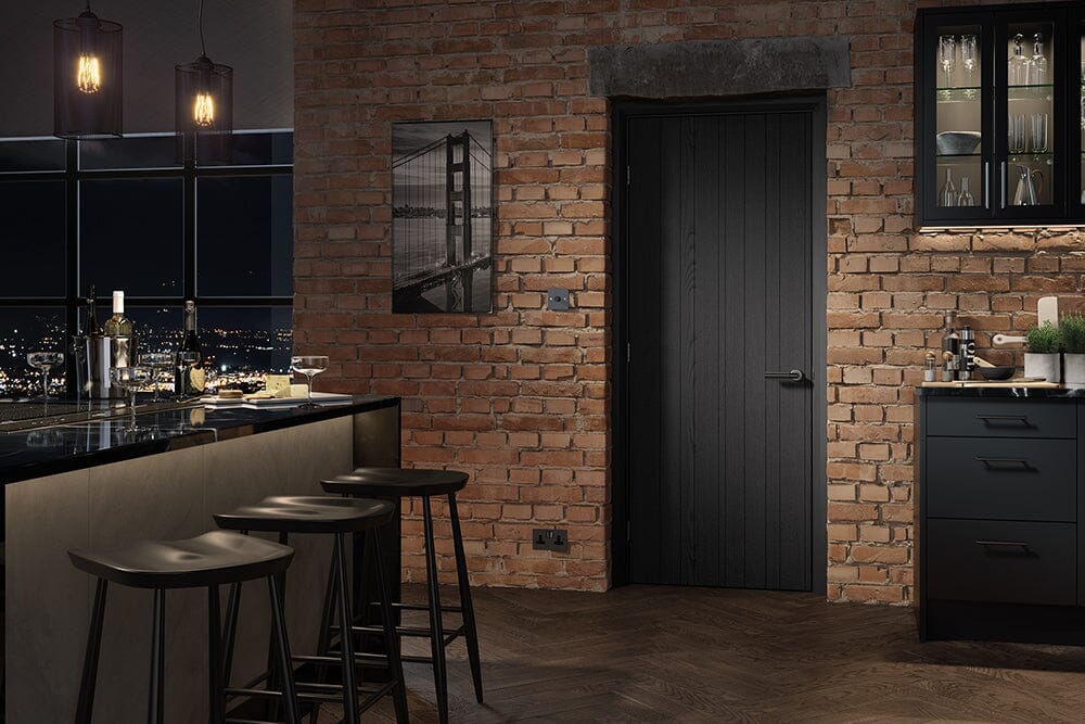 Dark Charcoal Montreal Pre-Finished Internal Door Internal Door LPD Doors 