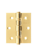 Atlantic Ball Bearing Hinges 3" x 2.5" x 2.5mm Hinges Atlantic 3" x 2.5" x 2.5mm Pair Polished Brass