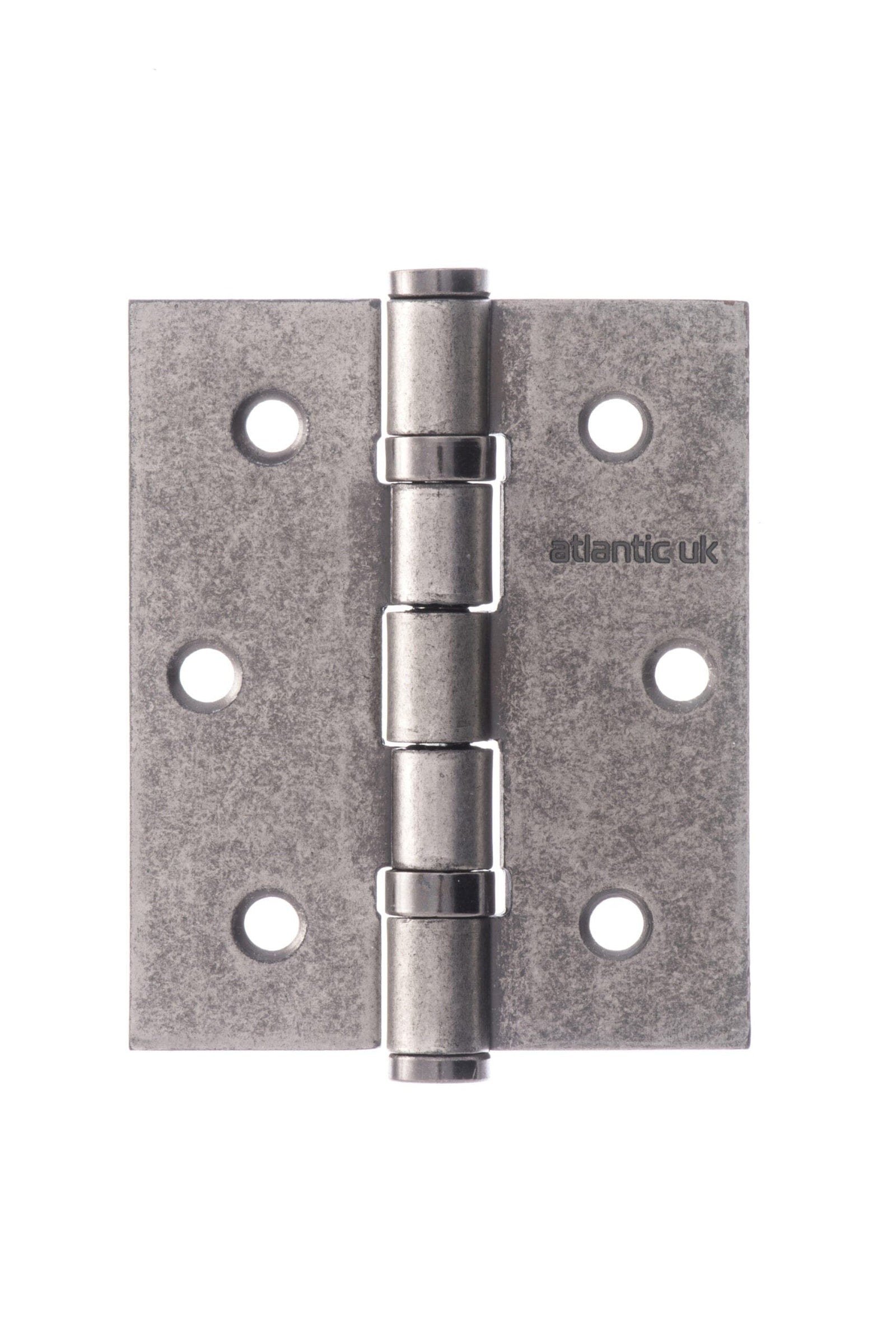 Atlantic Ball Bearing Hinges 3" x 2.5" x 2.5mm Hinges Atlantic 3" x 2.5" x 2.5mm Pair Distressed Silver