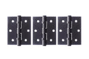 Atlantic Ball Bearing Hinges 3" x 2.5" x 2.5mm Hinges Atlantic 3" x 2.5" x 2.5mm Set of 3 Matt Black