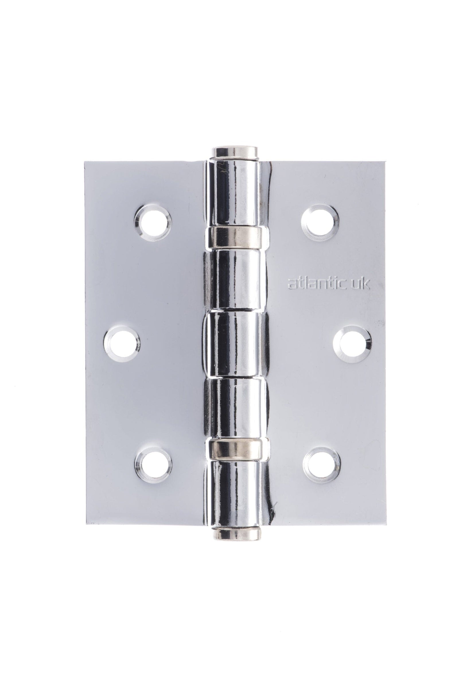 Atlantic Ball Bearing Hinges 3" x 2.5" x 2.5mm Hinges Atlantic 3" x 2.5" x 2.5mm Pair Polished Chrome