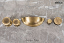 Old English Lincoln Solid Brass Victorian Cabinet Knob Concealed Fix 32mm in Antique Brass Door Knob Atlantic 