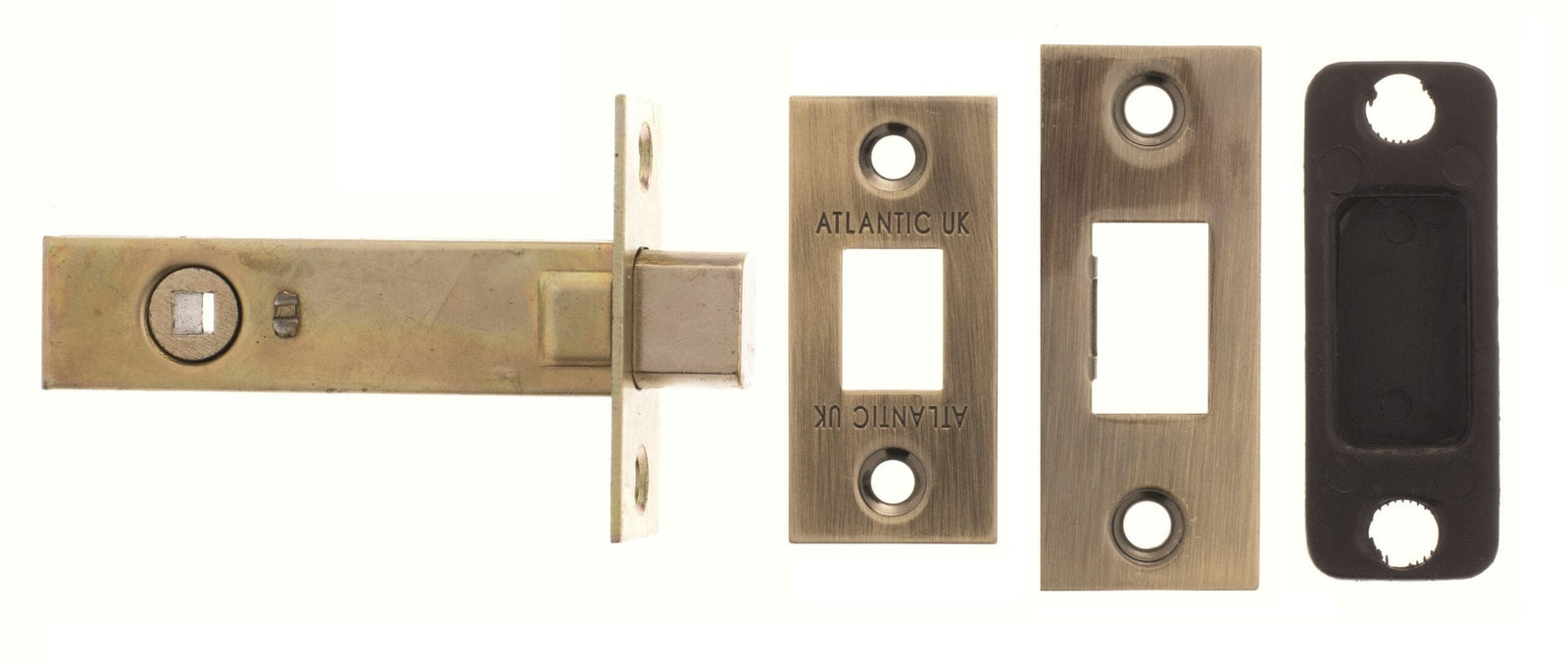 Atlantic Tubular Deadbolt 3" in Antique Brass Deadbolt Atlantic 
