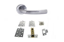 Atlantic Nevada Dorpac Door Handle Pack Atlantic 2.5" Latch, 3" x 2" Hinges x3 Satin Chrome 