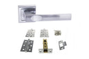 Atlantic Kansas Dorpac Door Handle Pack Atlantic 3" Latch, 3" x 2" Hinges x3 Satin Chrome 