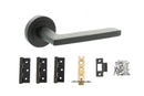 Atlantic Alaska Dorpac 2.5" Latch, 3" x 2" Hinges x3 in Matt Black Door Handle Pack Atlantic 