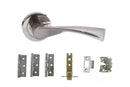 Atlantic Colorado Dorpac Door Handle Pack Atlantic 3" Latch, 3" x 2" Hinges x3 Each Satin Nickel