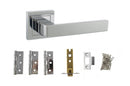 Atlantic Montana Dorpac Door Handle Pack Atlantic 2.5" Latch, 3" x 2" Hinges x3 Each Polished Chrome