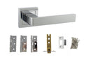 Atlantic Montana Dorpac Door Handle Pack Atlantic 3" Latch, 3" x 2" Hinges x3 Set Polished Chrome