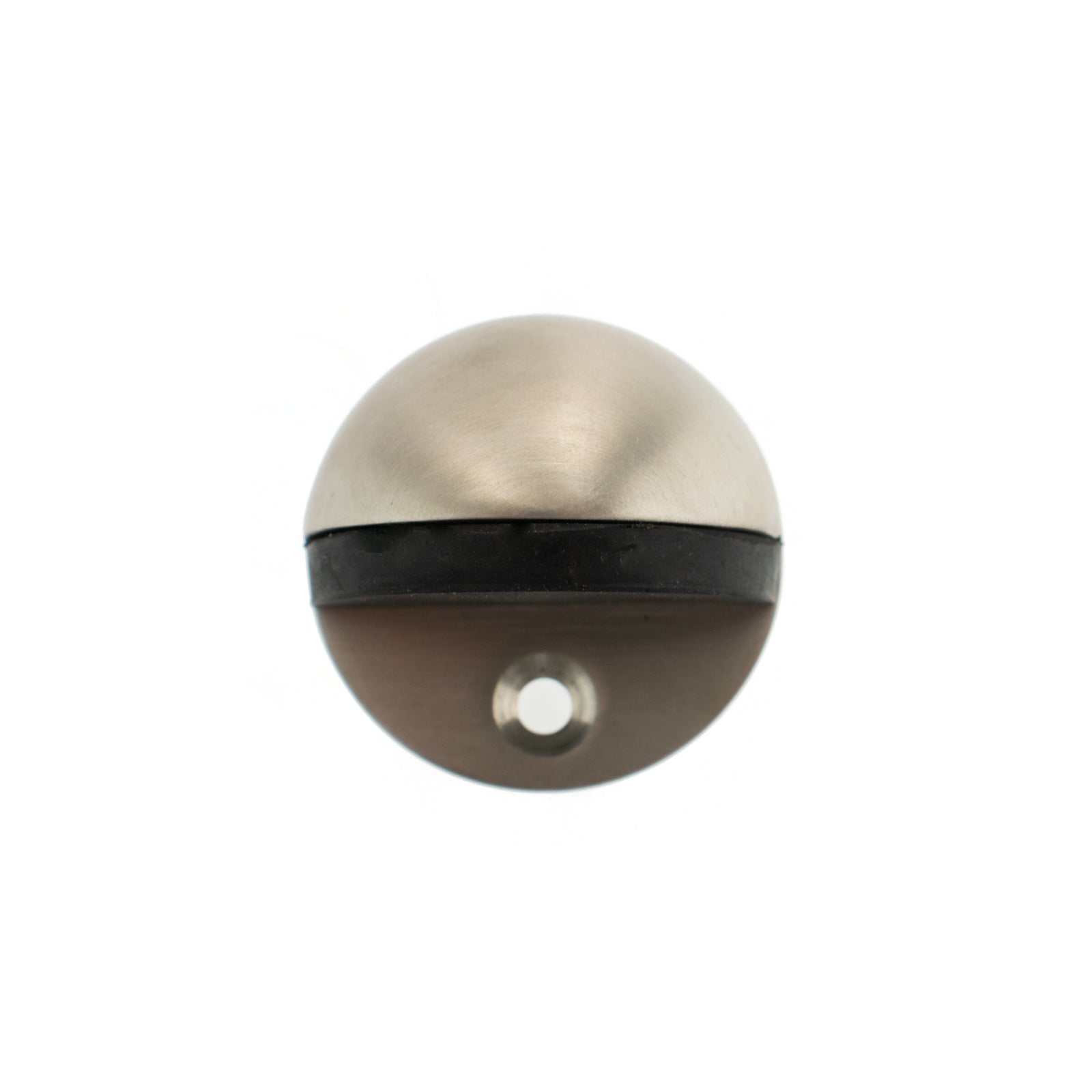 Atlantic Half-Moon Contract Floor Mounted Door Stop Door Stop Atlantic Each Satin Stainless Steel 