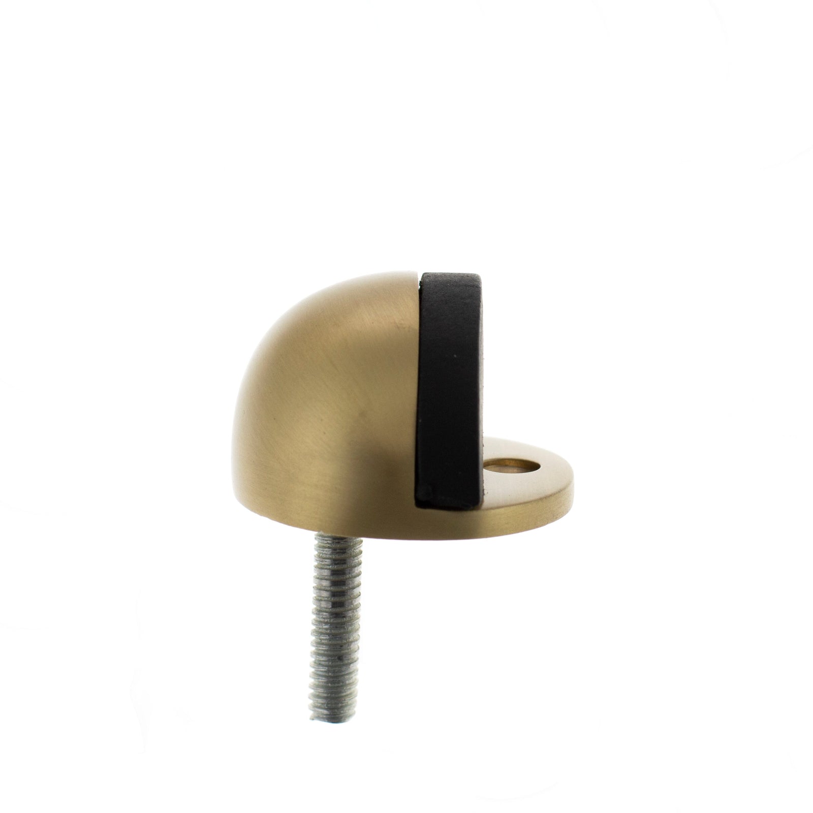 Atlantic Half-Moon Premium Floor Mounted Door Stop Door Stop Atlantic Each Satin Brass 