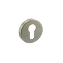Atlantic Euro Escutcheon Escutcheon Atlantic Pair Satin Stainless Steel 