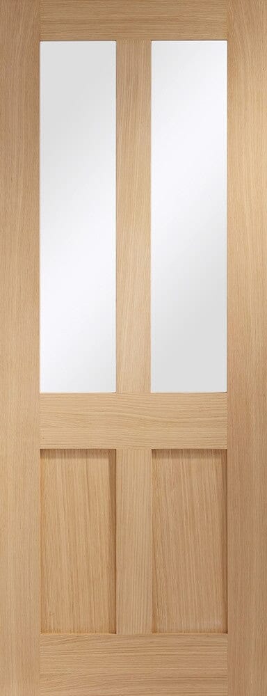 Malton Shaker Internal Oak Door with Clear Glass Internal Door XL Joinery 