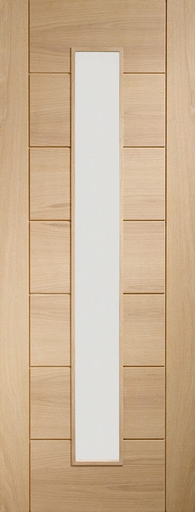 Palermo Original Oak 1 Light Internal Door with Clear Glass Internal Door XL Joinery 