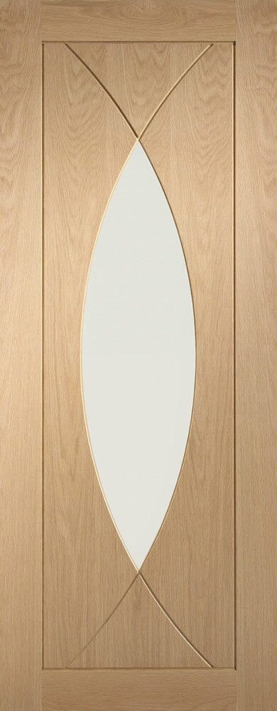 Pesaro Pre-Finished Internal Oak Door with Clear Glass Internal Door XL Joinery 