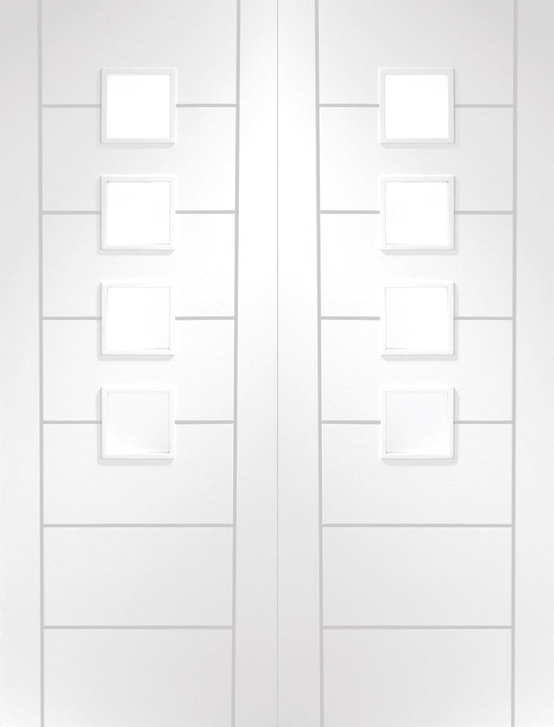 Palermo Original White Primed Internal Door with Obscure Glass Internal Door XL Joinery 