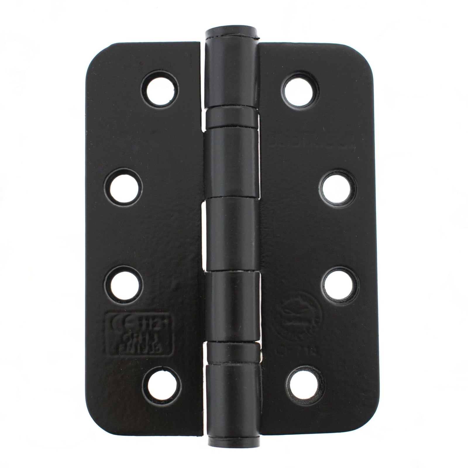 Atlantic Radius Corner Ball Bearing Hinges 4" x 3" x 3mm Hinges Atlantic 4" x 3" x 3mm Pair Matt Black
