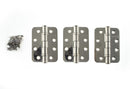 Atlantic Radius Corner Ball Bearing Hinges 4" x 3" x 3mm Hinges Atlantic 4" x 3" x 3mm Set of 3 Polished Stainless Steel