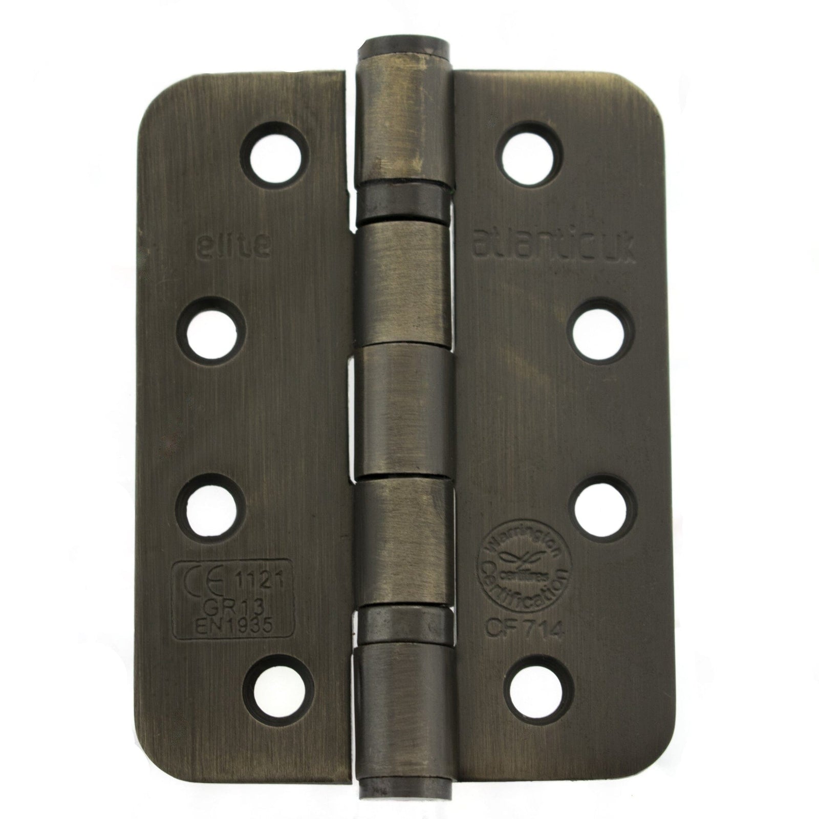 Atlantic Radius Corner Ball Bearing Hinges 4" x 3" x 3mm Hinges Atlantic 4" x 3" x 3mm Pair Urban Bronze