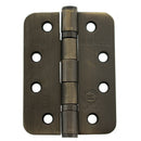 Atlantic Radius Corner Ball Bearing Hinges 4" x 3" x 3mm Hinges Atlantic 4" x 3" x 3mm Pair Urban Bronze