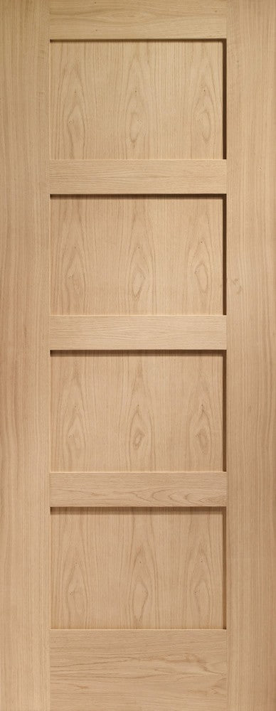 Shaker 4 Panel Internal Oak Fire Door