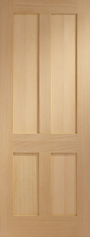 Victorian Shaker 4 Panel Internal Oak Fire Door