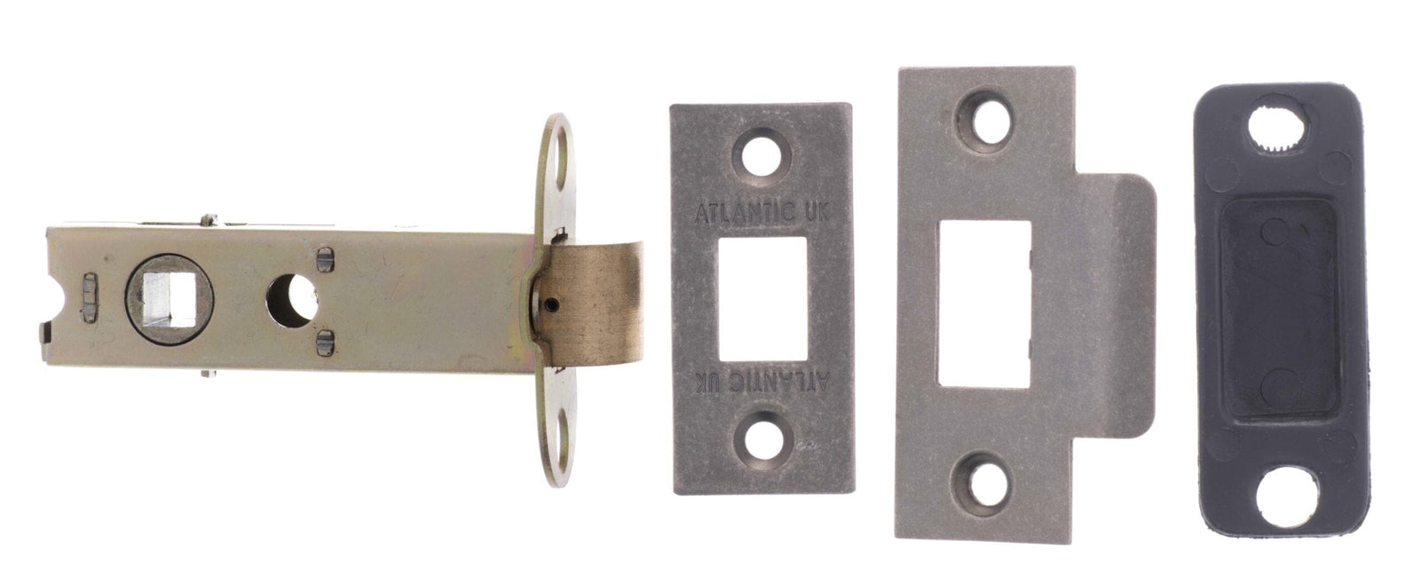 Atlantic Heavy Duty Bolt Through Tubular Latch 3" Tubular Latch Atlantic 3" Distressed Silver 