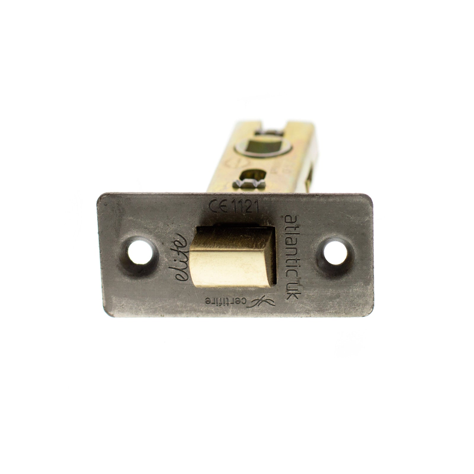 Atlantic Fire-Rated CE Marked Bolt Through Tubular Latch 3" Tubular Latch Atlantic 3" Distressed Silver 