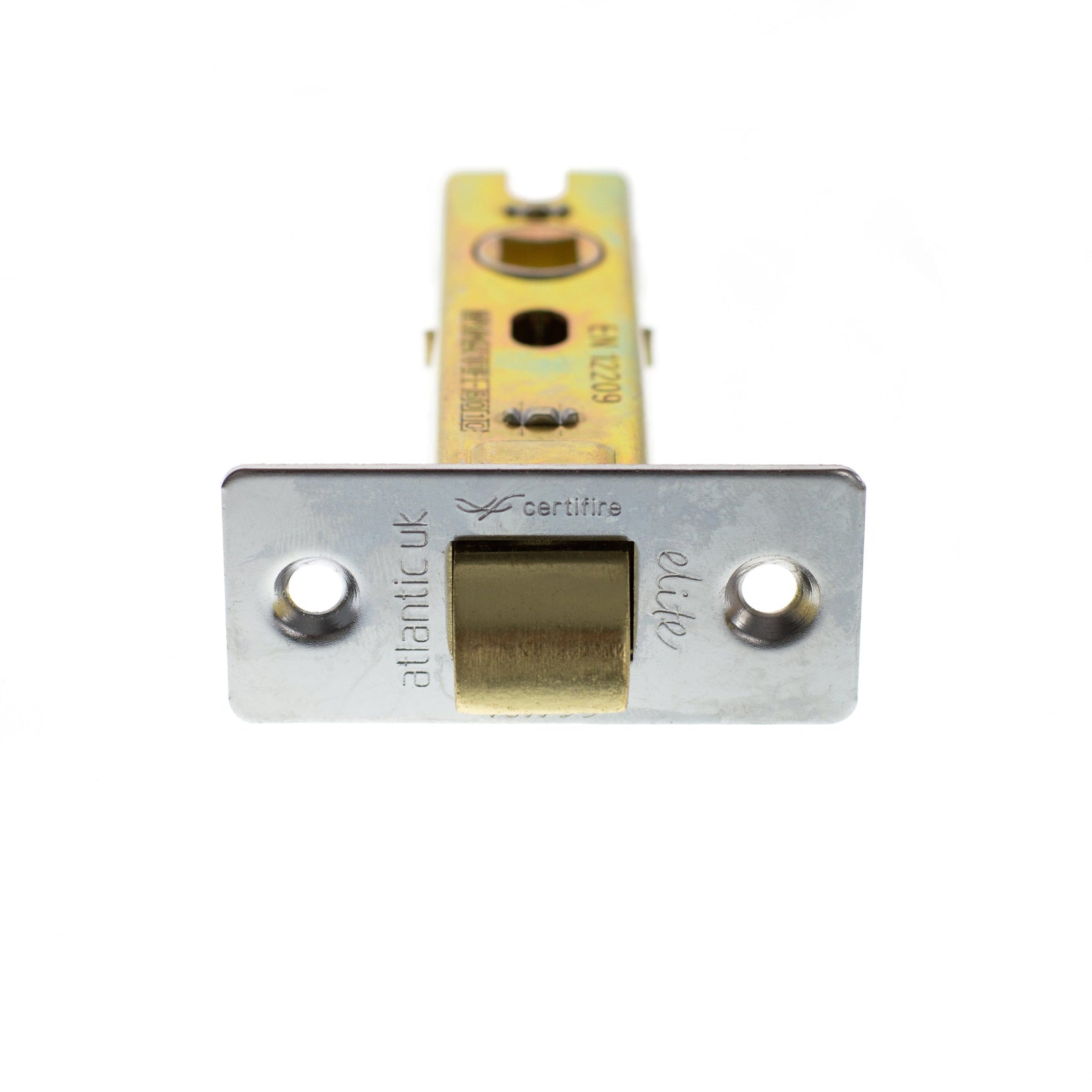 Atlantic Fire-Rated CE Marked Bolt Through Tubular Latch 2.5" Tubular Latch Atlantic 2.5" Polished Chrome 