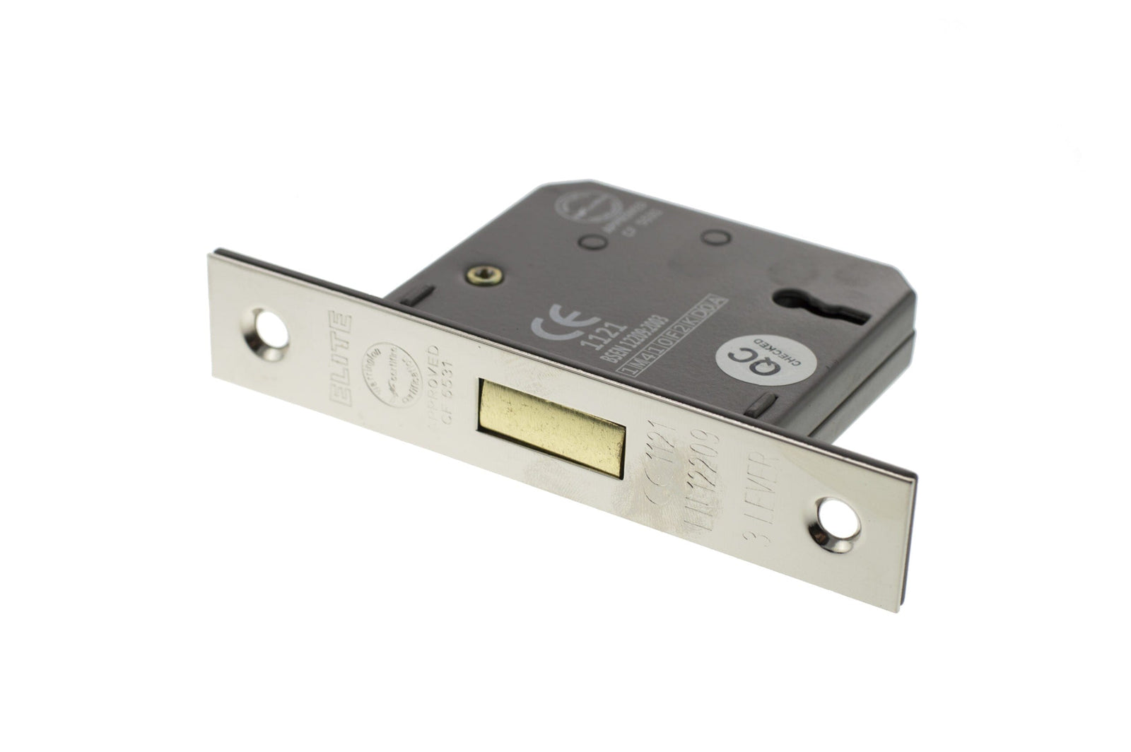 Atlantic 3 Lever Key Deadlock 2.5" Deadlock Atlantic 2.5" Polished Nickel 