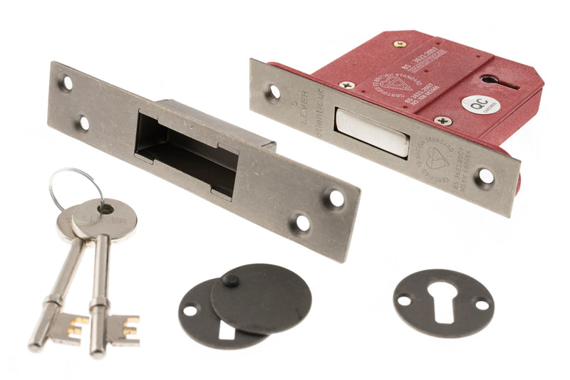 Atlantic 5 Lever Key Deadlock British Standard 2.5"
