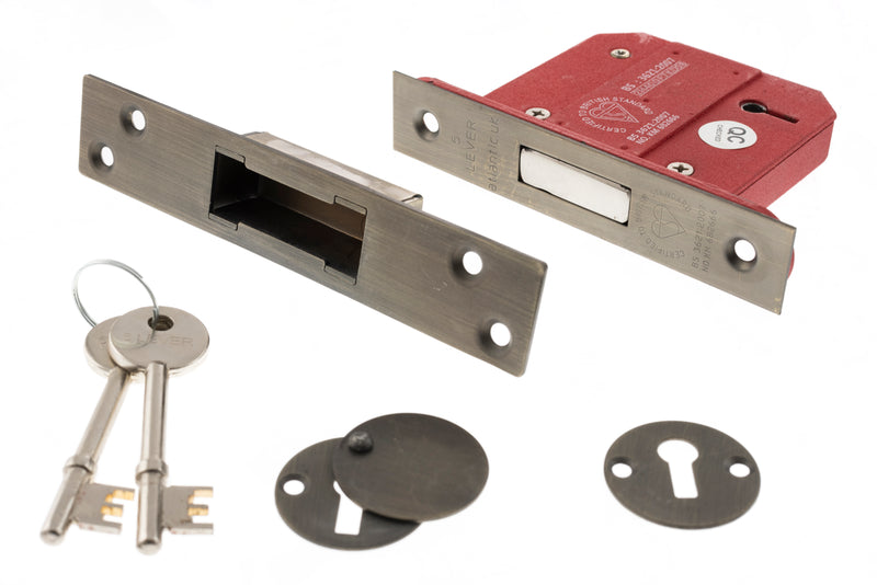 Atlantic 5 Lever Key Deadlock British Standard 2.5"