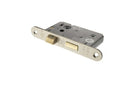 Atlantic Radius Corner Bathroom Lock 3" Bathroom Lock Atlantic 3" Satin Nickel 