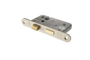 Atlantic Radius Corner Bathroom Lock 2.5" Bathroom Lock Atlantic 2.5" Satin Nickel 