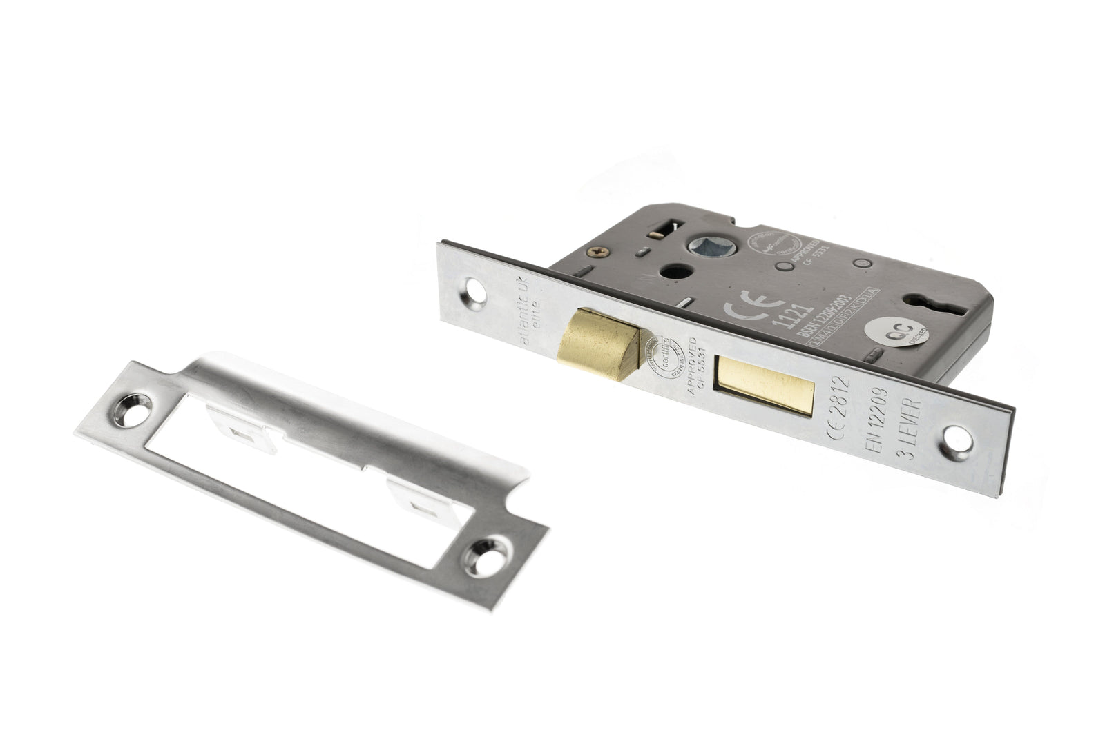 Atlantic 3 Lever Key Sashlock 2.5" Sashlock Atlantic 2.5" Polished Chrome 