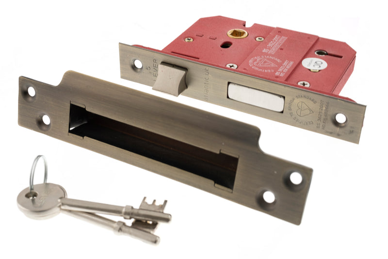 Atlantic 5 Lever Key Sashlock British Standard 2.5"