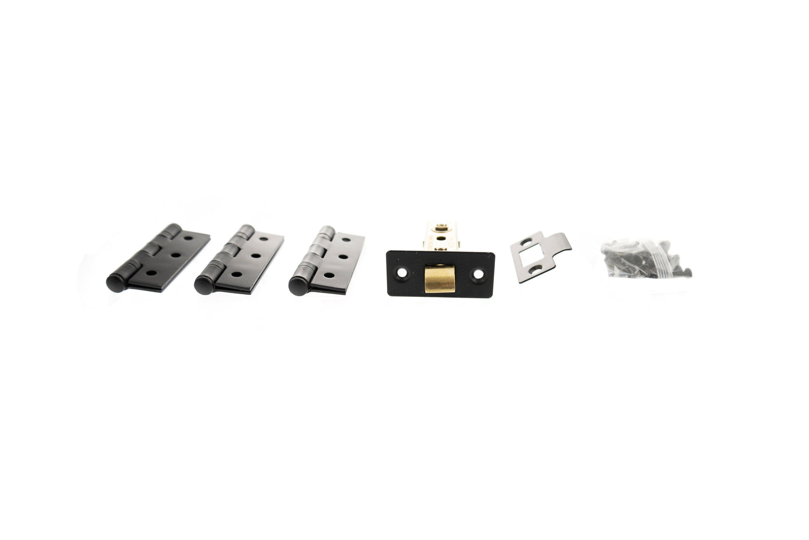 Atlantic Latch Pack 3" (Latch x1) + 3"x2" (Hinge x3) Tubular Latch Atlantic 3" (Latch x1) + 3"x2" (Hinge x3) Matt Black 