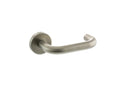 Atlantic Return To Door Lever (Latch & Hinges Included) Lever on Round Rose Atlantic Set Satin Stainless Steel 